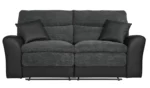 Home Harry Fabric 3 Seater Recliner Sofa - Charcoal