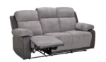 Home Bradley Fabric 3 Seater Recliner Sofa - Charcoal