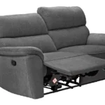 Home Sandy 3 Seater Manual Recliner Sofa - Charcoal