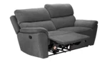 Home Sandy 3 Seater Manual Recliner Sofa - Charcoal