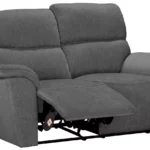 Home Sandy 2 Seater Manual Recliner Sofa - Charcoal