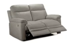 Home New Paolo 2 Seater Manual Recliner Sofa - Grey