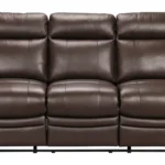 Home New Paolo 3 Seater Manual Recliner Sofa-Chocolate