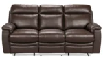 Home New Paolo 3 Seater Manual Recliner Sofa-Chocolate
