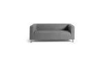 Home Moda Leather 3 Seater Sofa - Grey