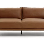 Habitat Moore Leather 3 Seater Sofa - Tan