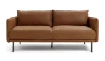 Habitat Moore Leather 3 Seater Sofa - Tan
