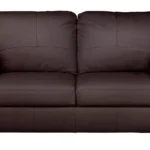 Home Milano Faux Leather 3 Seater Sofa - Chocolate