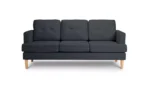 Habitat Joshua Fabric 3 Seater Sofa - Charcoal