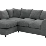 Home Harry Fabric Corner Sofa - Charcoal