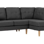 Habitat Joshua Fabric Corner Chaise Sofa - Charcoal