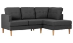 Habitat Joshua Fabric Corner Chaise Sofa - Charcoal