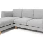 Habitat Salome Fabric Left Hand Corner Chaise Sofa - Grey