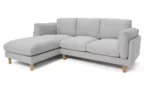 Habitat Salome Fabric Left Hand Corner Chaise Sofa - Grey