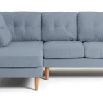 Habitat Joshua Left Hand Corner Chaise Sofa - Blue