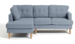 Habitat Joshua Left Hand Corner Chaise Sofa - Blue