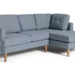Habitat Joshua Fabric Right Hand Corner Chaise Sofa - Blue