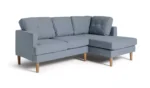 Habitat Joshua Fabric Right Hand Corner Chaise Sofa - Blue