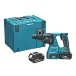 MAKITA DHR242RTJ 3.9KG 18V 2 X 5.0AH LI-ION LXT BRUSHLESS CORDLESS SDS ROTARY HAMMER DRILL