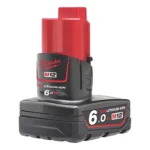MILWAUKEE M12 B6 12V 6.0AH LI-ION REDLITHIUM BATTERY