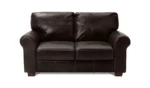 Habitat Salisbury Leather 2 Seater Sofa - Chocolate