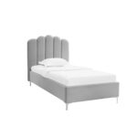 LPD Silver Velvet Single Bed - Willow
