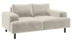 Habitat Julien Velvet 2 Seater Sofa - Natural