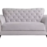 Argos Home Chelsea Velvet 2 Seater Sofa - Grey