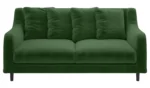 Habitat Swift Velvet 2 Seater Sofa - Moss Green