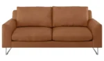 Habitat Lyle Leather 2 Seater Sofa - Tan