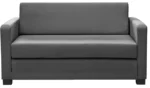Home Lucy 2 Seater Fabric Sofa Bed - Charcoal