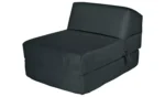 Kaikoo Single Chair Bed - Jet Black - Image 2