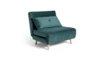 Habitat Roma Single Velvet Chairbed - Teal