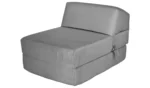 Kaikoo Single Cotton Chair Bed - Flint Grey