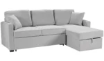Habitat Reagan Right Corner Sofa Bed - Grey