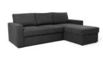 Home Miller Right Corner Chaise Sofa Bed - Grey