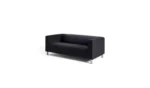 Home Moda Fabric 3 Seater Sofa - Black - Image 5