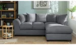 Home Harry Fabric Corner Sofa - Charcoal - Image 7
