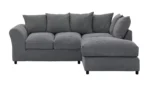 Home Harry Fabric Corner Sofa - Charcoal - Image 5