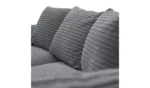 Home Harry Fabric Corner Sofa - Charcoal - Image 3