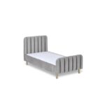 Toddler Bed Frame in Grey Velvet - Gatsby - Obaby - Image 2