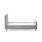Toddler Bed Frame in Grey Velvet - Gatsby - Obaby - Image 3