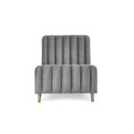 Toddler Bed Frame in Grey Velvet - Gatsby - Obaby - Image 4