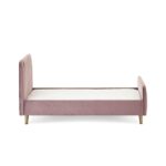 Toddler Bed Frame in Pink Velvet - Gatsby - Obaby - Image 3