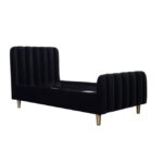 Toddler Bed Frame in Black Velvet - Gatsby - Obaby - Image 3