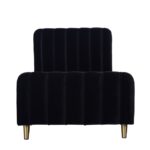 Toddler Bed Frame in Black Velvet - Gatsby - Obaby - Image 2