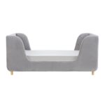 Toddler Bed Frame in Grey Velvet - Lumi - Obaby - Image 6