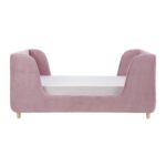 Toddler Bed Frame in Pink Velvet - Lumi - Obaby - Image 3