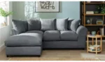 Home Harry Fabric Corner Sofa - Charcoal - Image 7