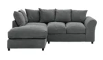 Home Harry Fabric Corner Sofa - Charcoal - Image 5
